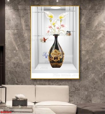 Tải về file tranh gốc File tranh bình hoa 5D ô trưng bày đèn rọi B5D264 (để in quảng cáo)