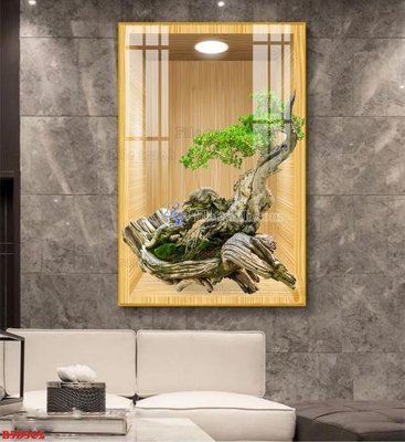 Download file gốc File tranh bình hoa 5D ô trưng bày đèn rọi B5D302 (in mica) trong suốt