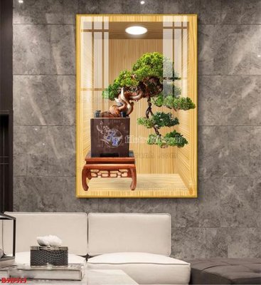 Tải file File tranh bình hoa 5D ô trưng bày đèn rọi B5D313 (gốc) in trên mọi chất liệu