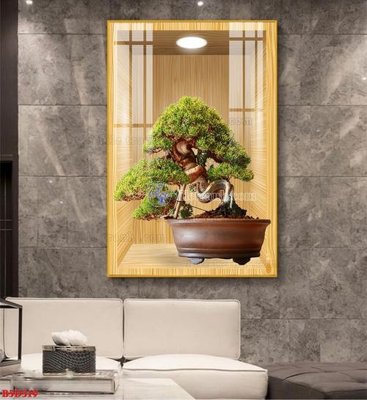 Download file gốc File tranh bình hoa 5D ô trưng bày đèn rọi B5D319 (in mica) trang trí