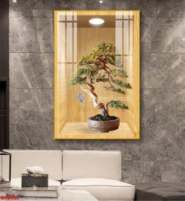 File in trần File tranh bình hoa 5D ô trưng bày đèn rọi B5D321 (bản gốc) bầu trời