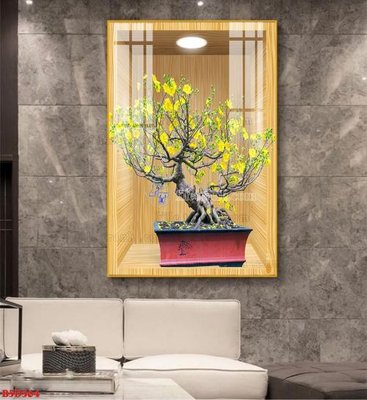 Tải file File tranh bình hoa 5D ô trưng bày đèn rọi B5D364 (gốc) làm file in ấn