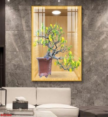 Tải về file tranh gốc File tranh bình hoa 5D ô trưng bày đèn rọi B5D366 (để in quảng cáo)