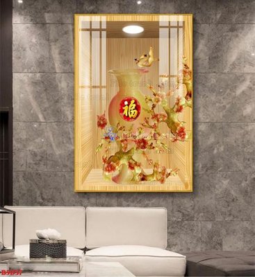 Download file gốc File tranh bình hoa 5D ô trưng bày đèn rọi B5D37 (in mica) logo