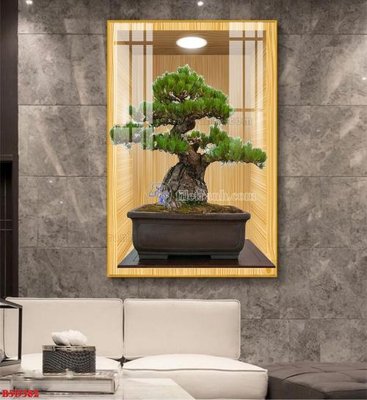 Chi tiết file tranh tráng gương File tranh bình hoa 5D ô trưng bày đèn rọi B5D382 (ảnh gốc)