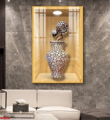 Tải file File tranh bình hoa 5D ô trưng bày đèn rọi B5D56 (ảnh gốc) in tranh kính