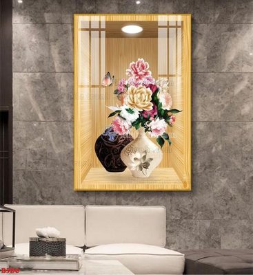 Tải file tranh File tranh bình hoa 5D ô trưng bày đèn rọi B5D6 (ảnh gốc) ngay