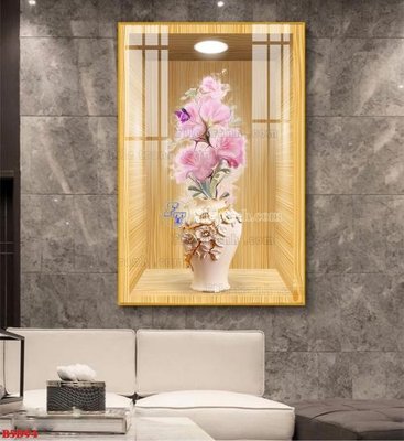 File gốc File tranh bình hoa 5D ô trưng bày đèn rọi B5D94 (ảnh chi tiết) để in ấn
