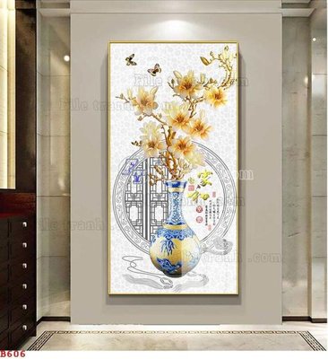 File tranh File tranh bình hoa B606 (ảnh gốc) không bị mờ