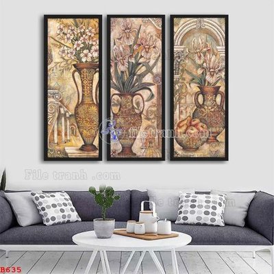 Download file File tranh bình hoa B635 (chuẩn in) File tranh bình hoa B635