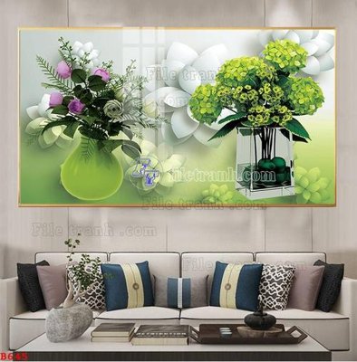 Tải file File tranh bình hoa B645 (ảnh gốc) 300dpi File tranh bình hoa B645