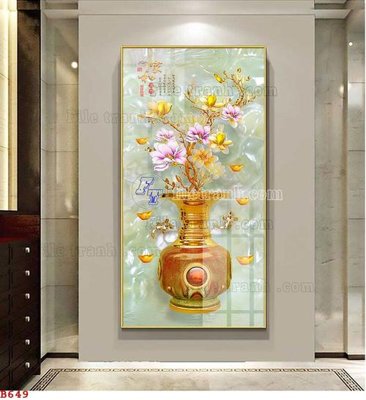 File PSD File tranh bình hoa B649 (bản gốc) độ phân giải cao