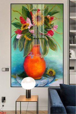 Tải file gốc File tranh bình hoa B650 (in tráng gương) siêu đẹpFile tranh gốc File tranh bình hoa B650 chất lượng cao