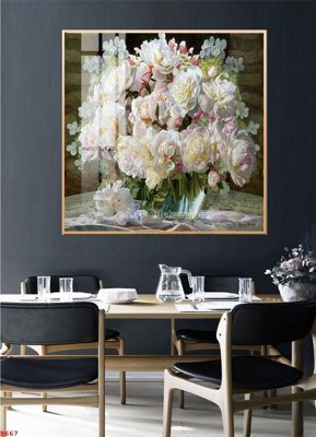 Download file gốc File tranh bình hoa B667 (in mica) trang trí
