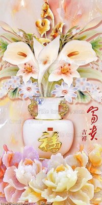 Download file tranh file gốc bình hoa B71 (file gốc PSD)