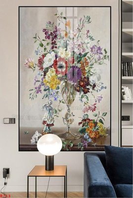 File in ấn File tranh bình hoa B713 (bản gốc) chất lượng cao