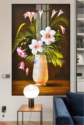 File PSD File tranh bình hoa B719 (nguyên gốc) chất lượng cao