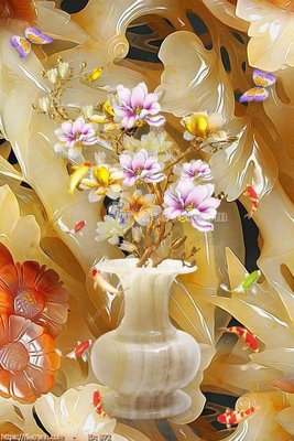 File tranh gốc file gốc bình hoa B72 (bản quyền) file PSD