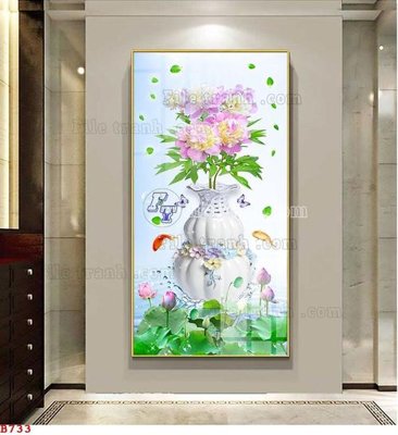 Tải về file tranh gốc File tranh bình hoa B733 (để in quảng cáo)