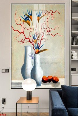 File gốc File tranh bình hoa B741 (thiết kế) cho in ấn