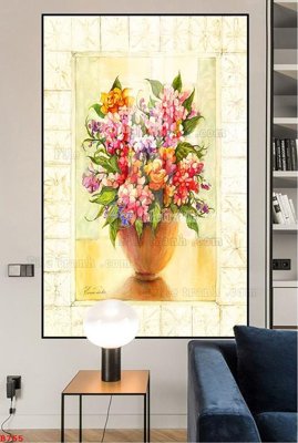 File gốc File tranh bình hoa B755 (bản quyền) cho in ấn