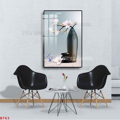 Tải file gốc File tranh bình hoa B763 (bản PSD) đầy đủ layer