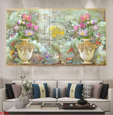 File gốc File tranh bình hoa B768 (dành cho quảng cáo)