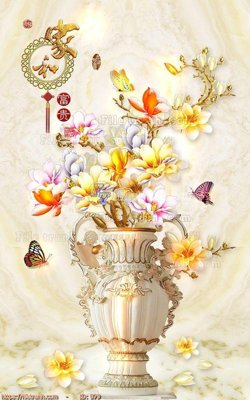 Tải file file gốc bình hoa B79 (gốc) làm tranh treo tường