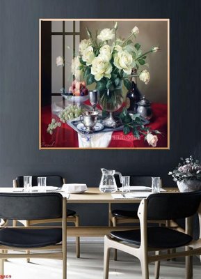 Tải file File tranh bình hoa B809 (PSD) cho in ấn quảng cáo