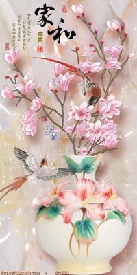 File ảnh file gốc bình hoa B81 (gốc) in quảng cáo ngoài trời