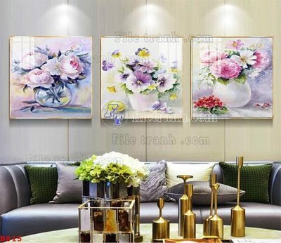 File gốc File tranh bình hoa B815 (phiên bản chuẩn) để in ấn