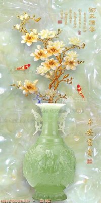 File tranh trang trí file gốc bình hoa B82 (file gốc)