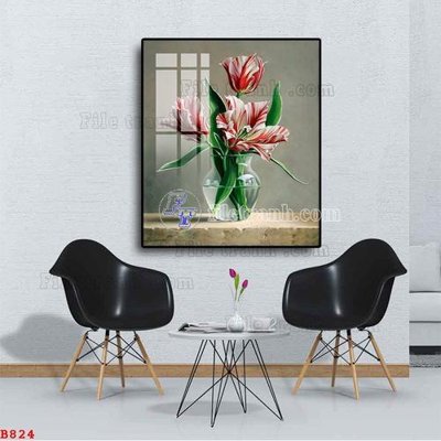Tải file File tranh bình hoa B824 (gốc) in ấn chất lượng
