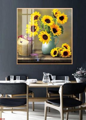 File ảnh File tranh bình hoa B838 (gốc) in biển hiệu