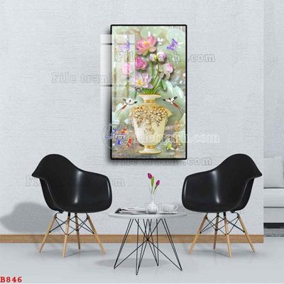 File gốc File tranh bình hoa B846 (ảnh rõ nét) để in