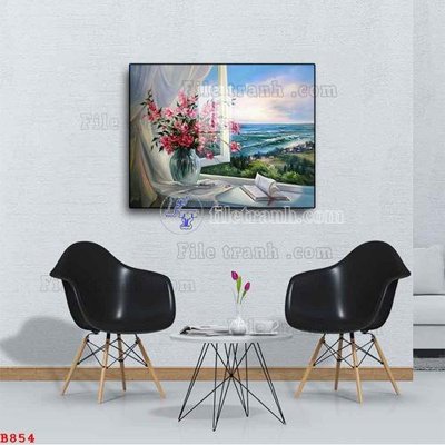 Mua file gốc File tranh bình hoa B854 (PSD) tại Filetranh.com