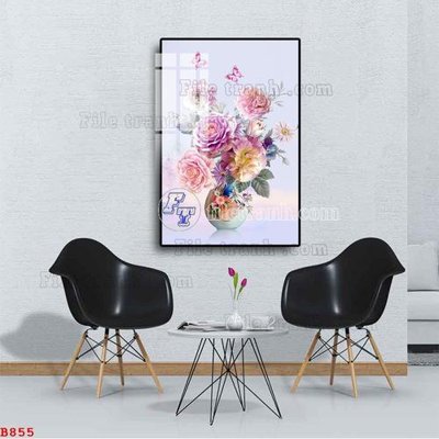 Download file File tranh bình hoa B855 (chuẩn in) File tranh bình hoa B855