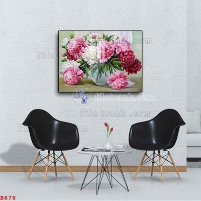File tranh File tranh bình hoa B878 (ảnh gốc) độc quyền
