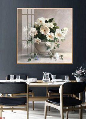 File gốc File tranh bình hoa B883 (in tráng gương) hiện đại