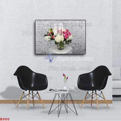 File PSD File tranh bình hoa B900 (nguyên gốc) chất lượng cao