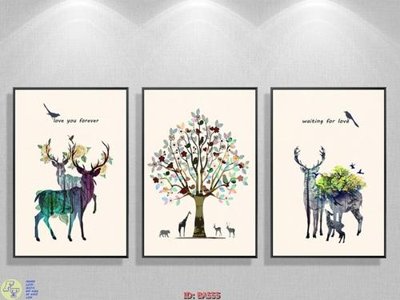 File tranh File tranh bộ bắc âu BA555 (bản gốc) in lụa dán tường