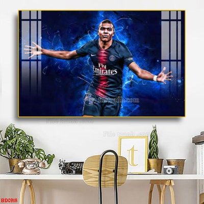 File tranh gốc File tranh treo bóng đá BD918 (bản quyền) file PSD