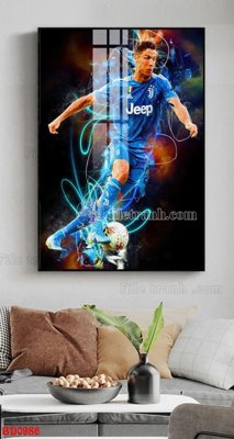 File ảnh File tranh treo bóng đá BD986 (gốc) cho trang trí nội thất