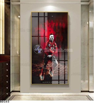 File in trần File tranh treo bóng đá BD102 (bản gốc) bầu trời