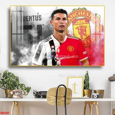 Mua file gốc File tranh treo bóng đá BD1057 (PSD) tại Filetranh.com