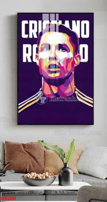 File gốc File tranh treo bóng đá BD1091 (chuẩn CMYK) cho nhà in