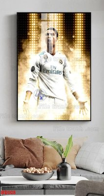 File gốc File tranh treo bóng đá BD1108 (phong cách) tối giản