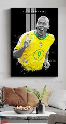 File tranh gốc in trần nhà File tranh treo bóng đá BD1111 3D