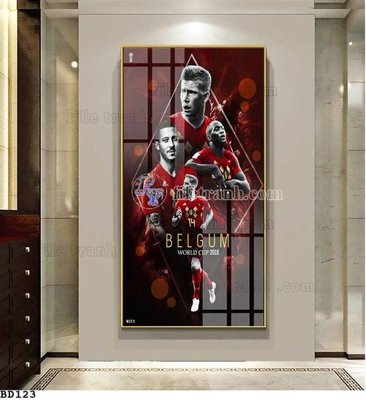 File gốc File tranh treo bóng đá BD122 (in lụa) cao cấp