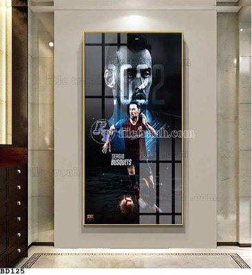 File gốc File tranh treo bóng đá BD124 (in ấn) không giới hạn